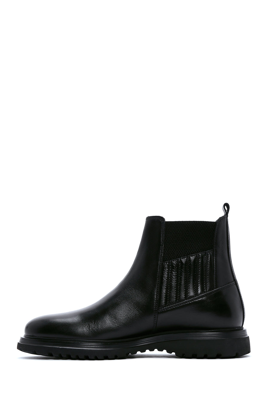 Men's Black Leather Chelsea Boots