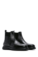 Men's Black Leather Chelsea Boots | Derimod