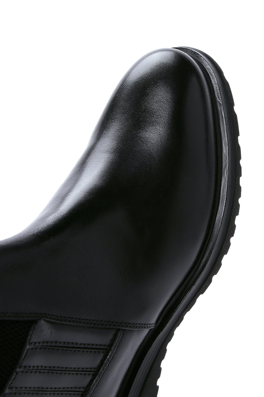 Men's Black Leather Chelsea Boots
