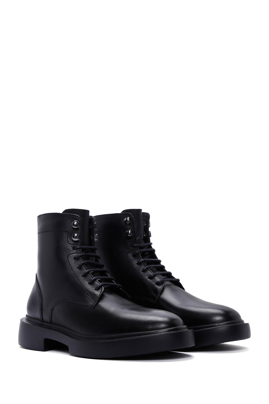 Men's Black Leather Boots