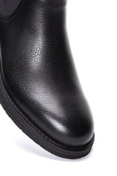 Men's Black Leather Chelsea Boots | Derimod