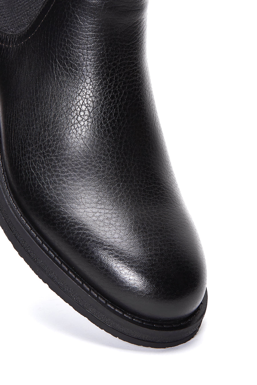 Men's Black Leather Chelsea Boots