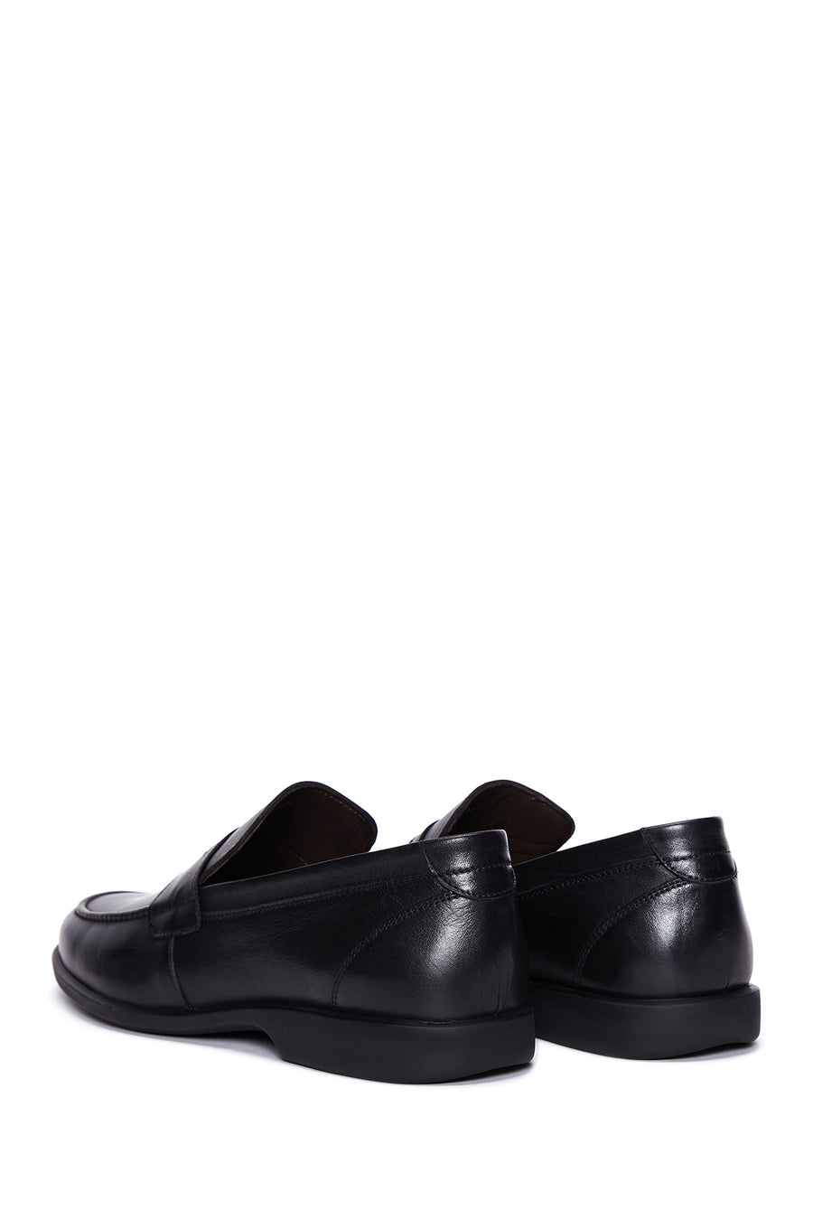 Erkek Siyah Deri Casual Loafer