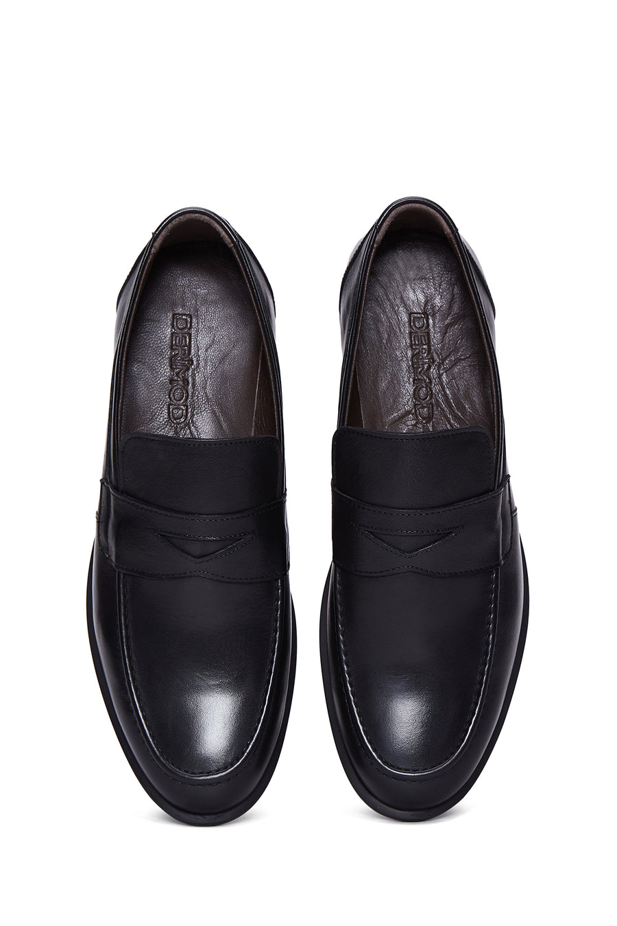 Erkek Siyah Deri Casual Loafer