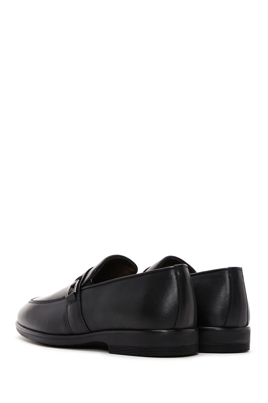 Erkek Siyah Deri Casual Loafer