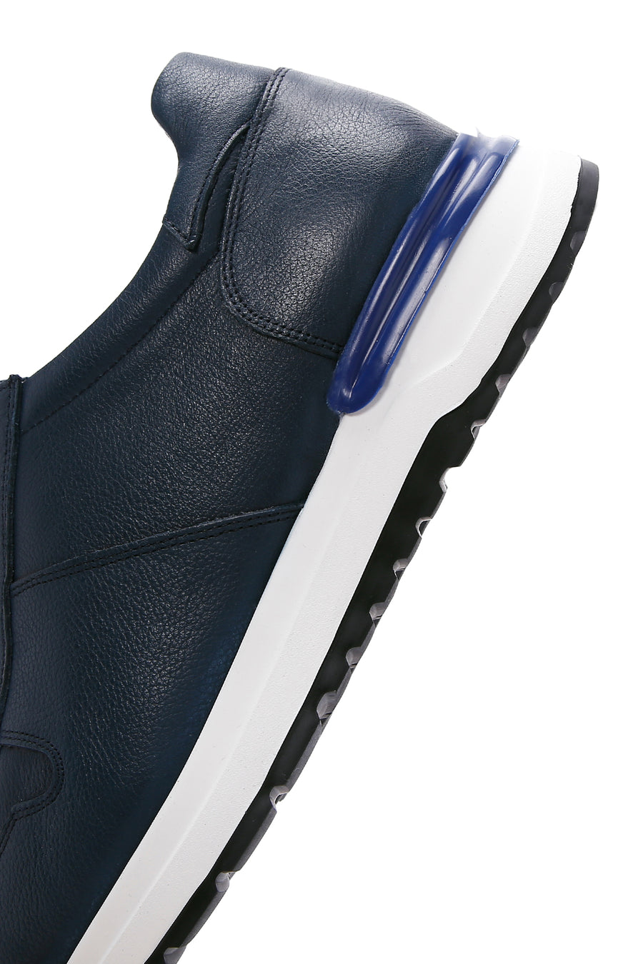 Erkek Lacivert Deri Sneaker