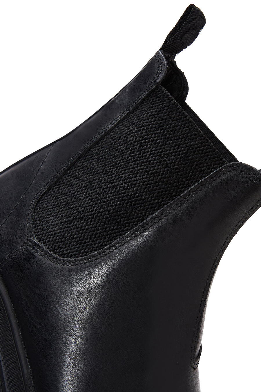 Men's Black Leather Casual Chelsea Boots