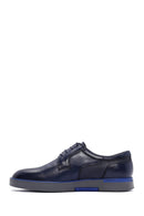Men's Navy Blue Leather Casual Shoes | Derimod