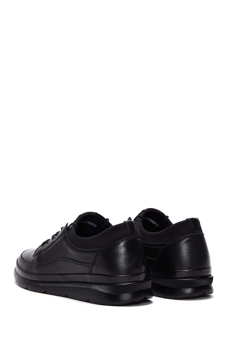 Erkek Siyah Deri Casual Sneaker