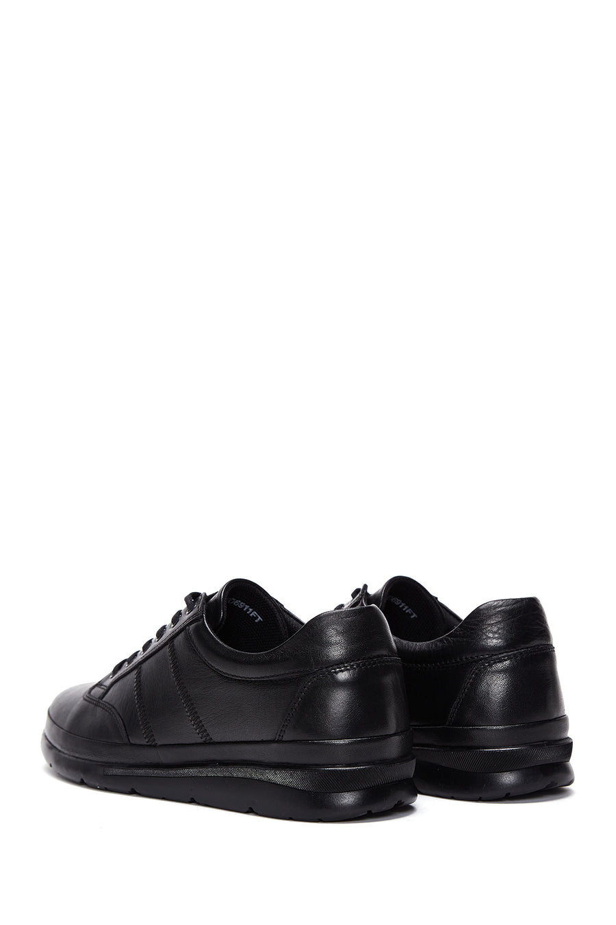 Erkek Siyah Deri Casual Sneaker