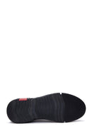Erkek Siyah Deri Casual Sneaker | Derimod