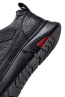 Erkek Siyah Deri Casual Sneaker | Derimod
