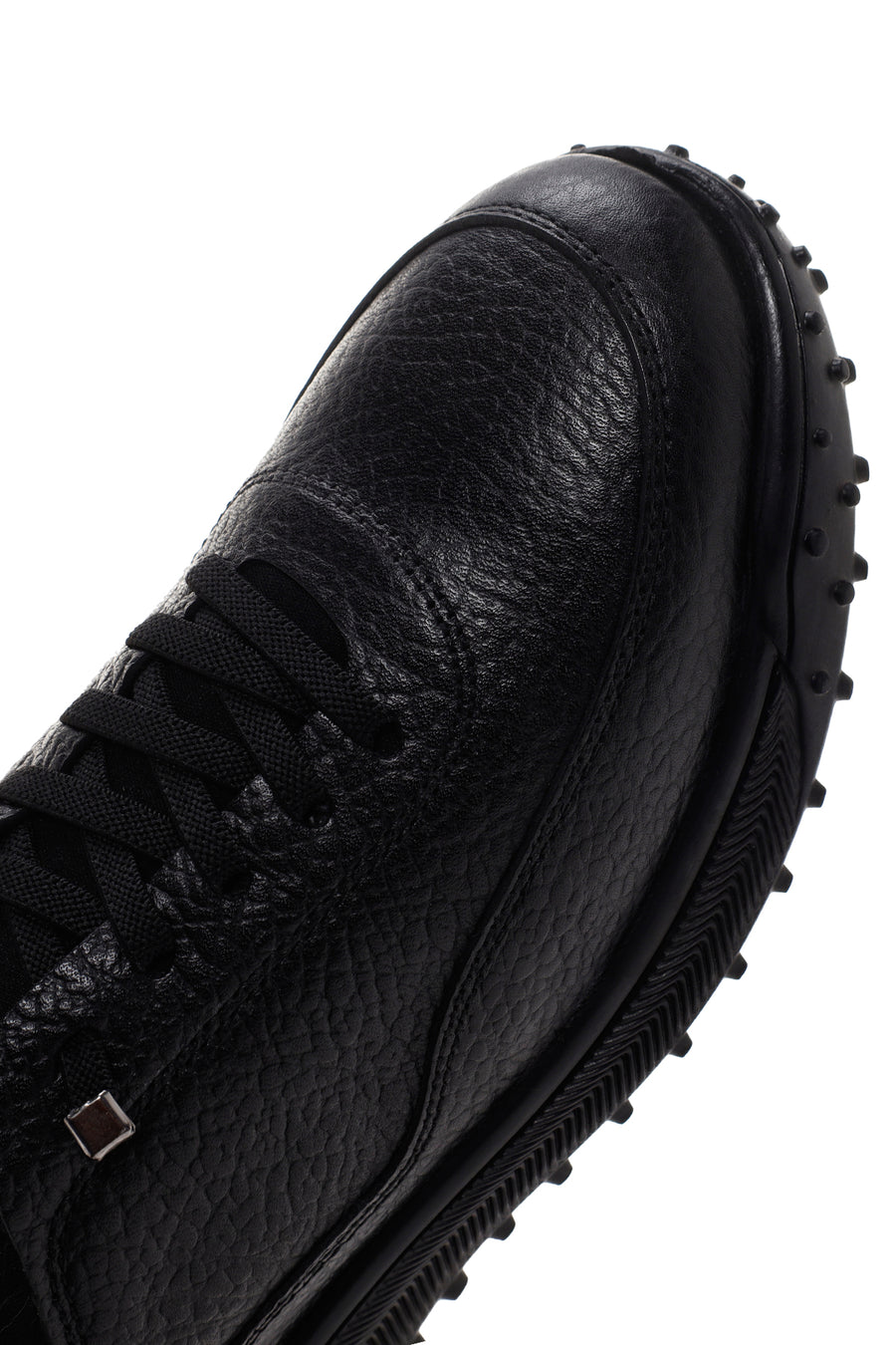 Erkek Siyah Deri Casual Sneaker