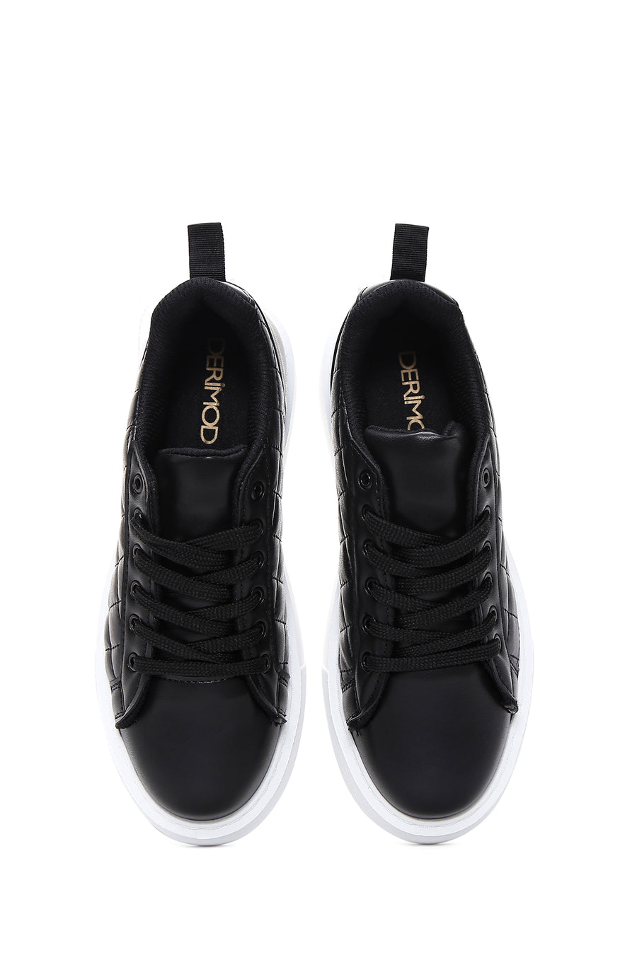 Kadın Siyah Kalın Tabanlı Sneaker