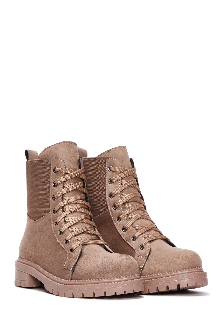 Women's Beige Suede Boots