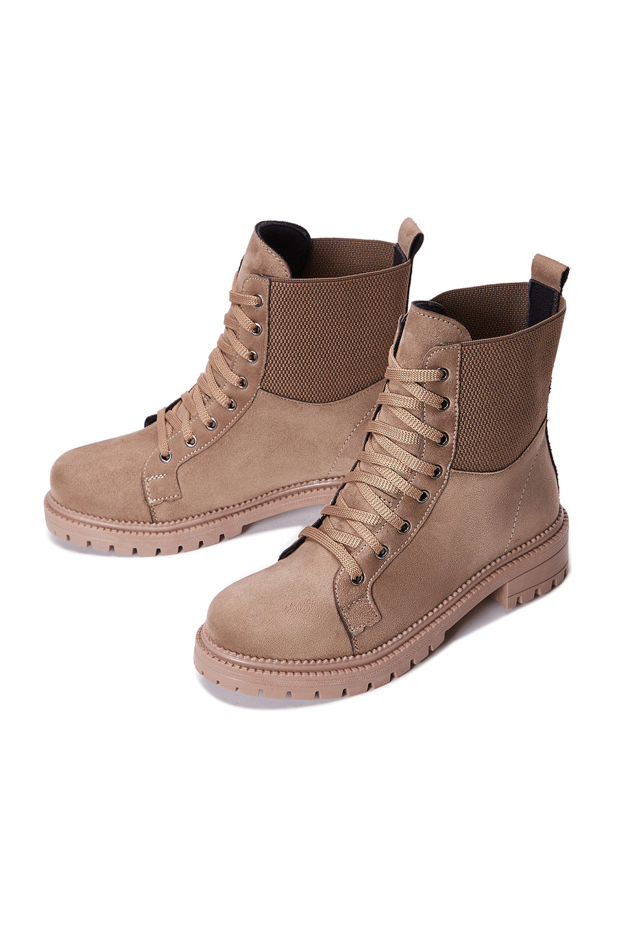 Women's Beige Suede Boots