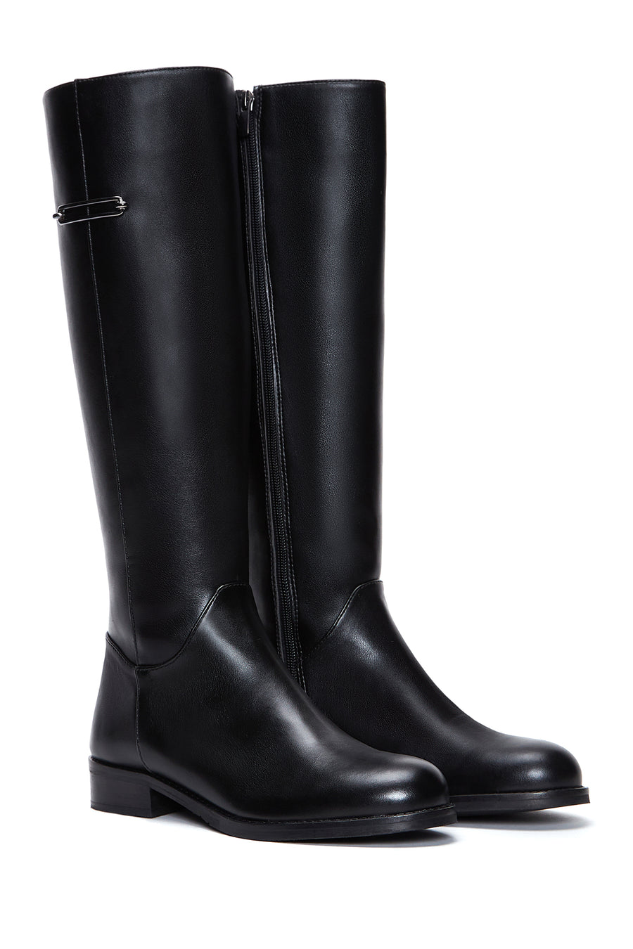 Women's Black Zippered Boots