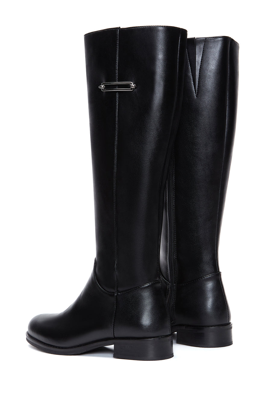 Women's Black Zippered Boots