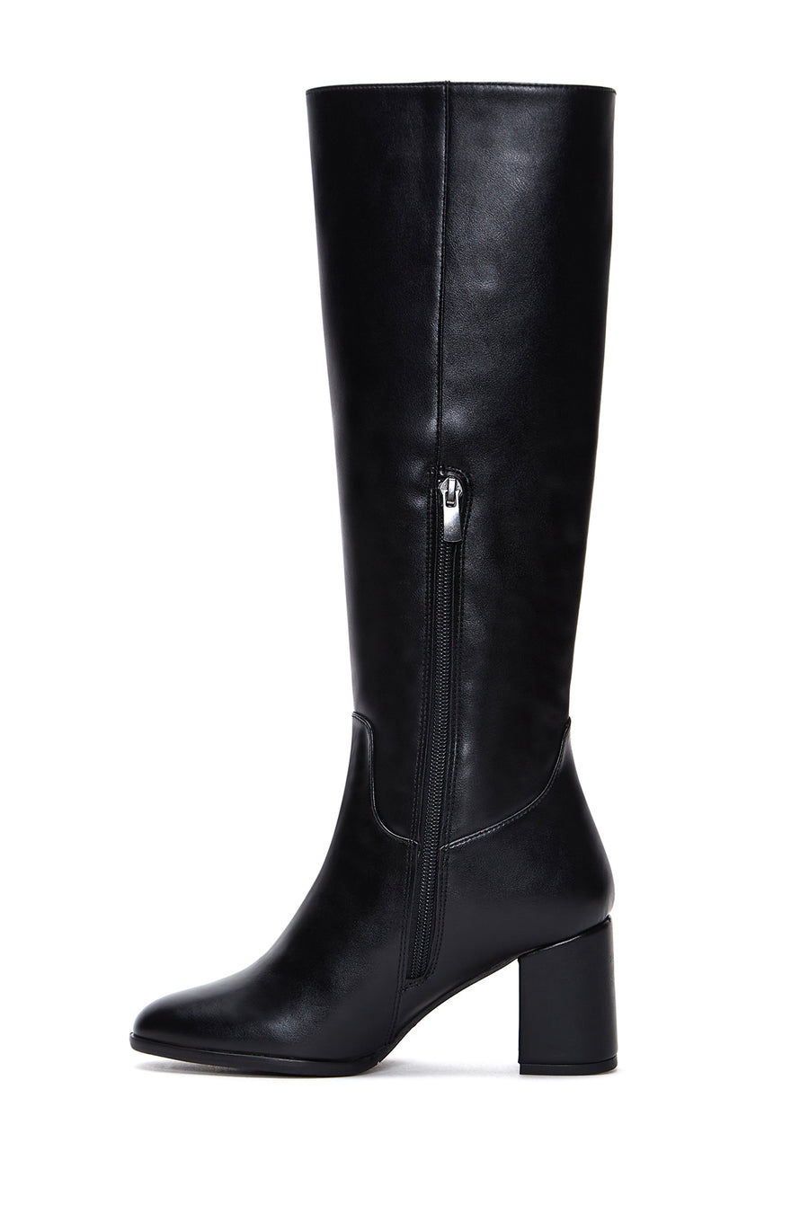 Women's Black Thick Heeled Boots