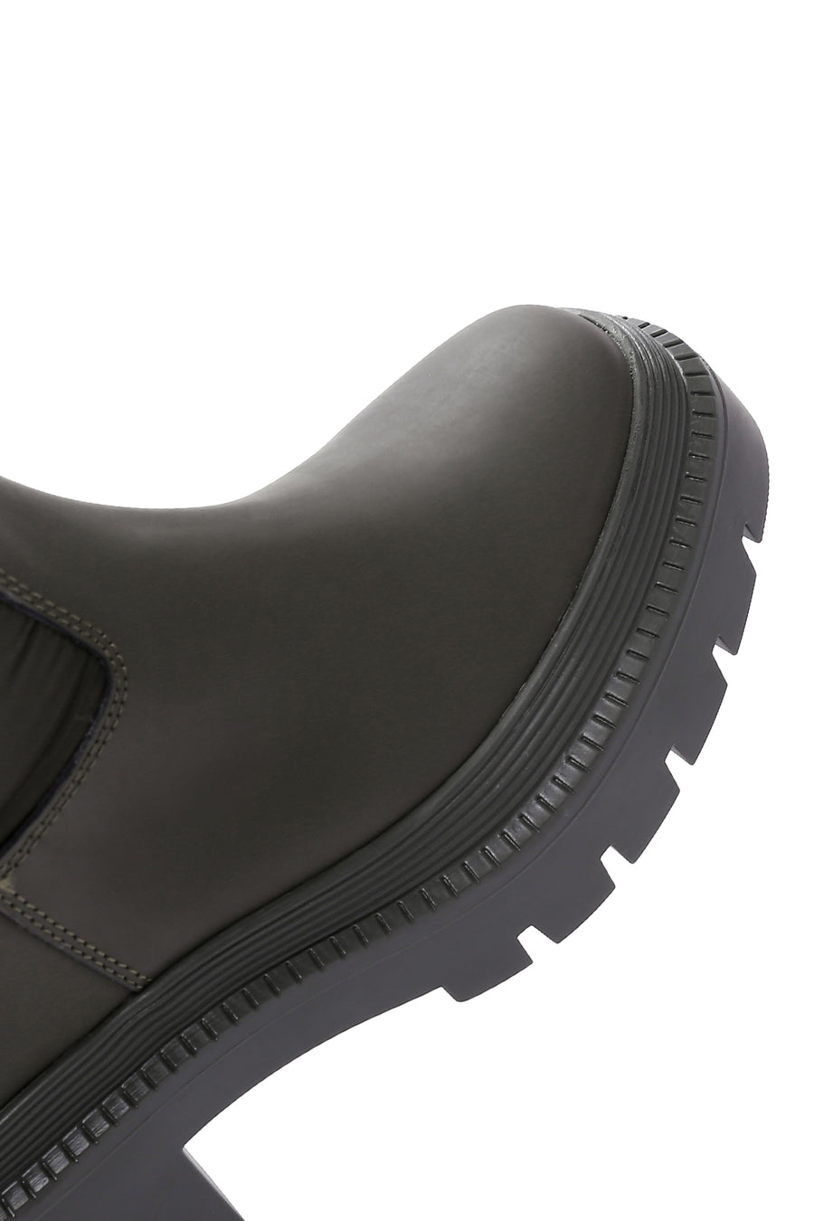 Women's Khaki Thick Soled Casual Boots