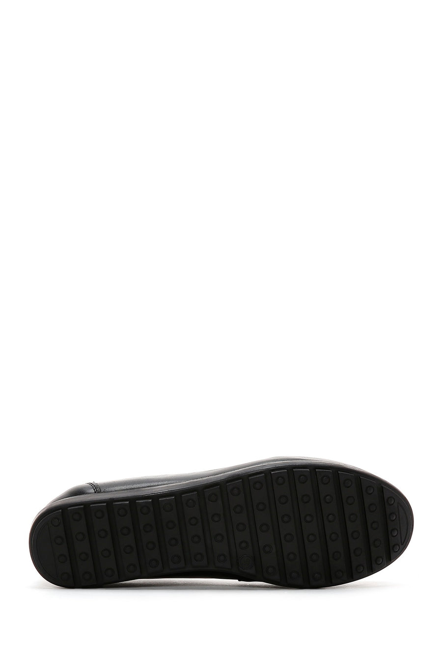 Women's Black Leather Comfort Loafer