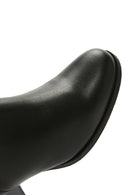 Women's Black Zippered Heeled Boots | Derimod