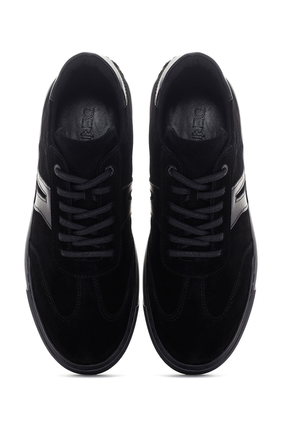 Erkek Siyah Süet Deri Sneaker