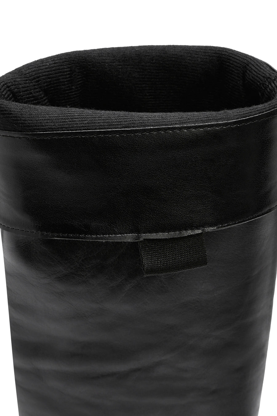 Women's Black Buckle Detailed Leather Boots