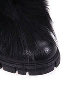 Women's Hairy Leather Boots | Derimod