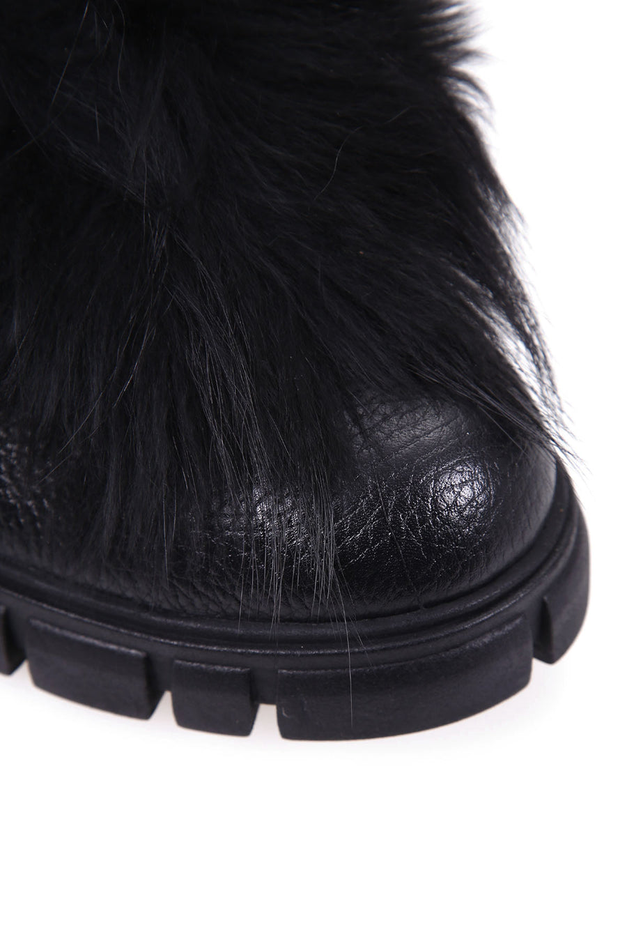 Women's Hairy Leather Boots
