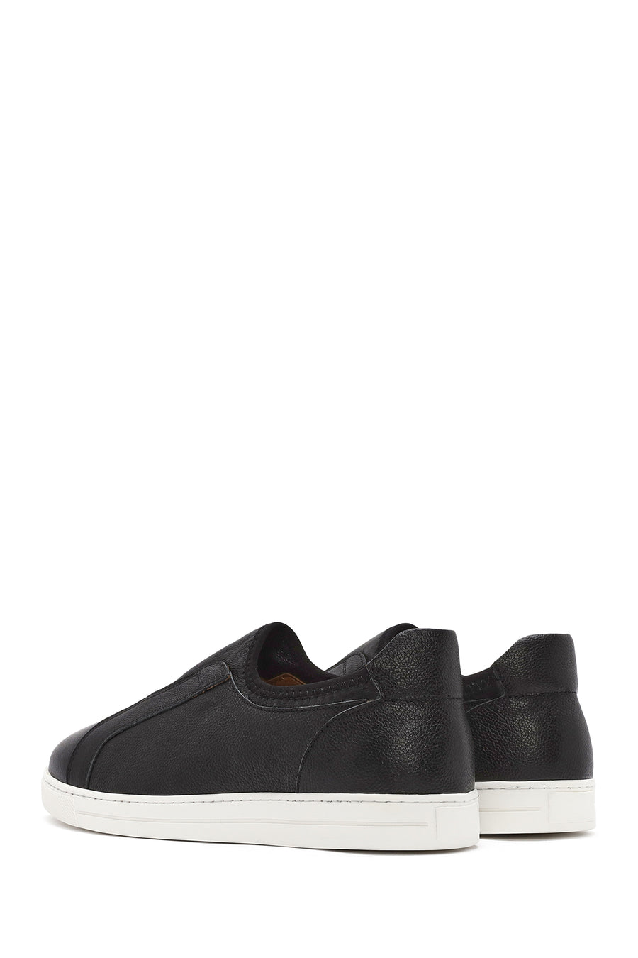 Erkek Siyah Deri Sneaker