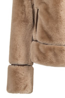 Livigno Kadın Bej Kısa Teddy Mont | Derimod