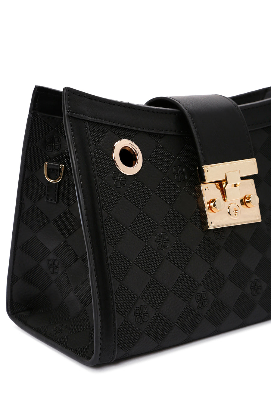 Women's Black Long Strap Shoulder Bag