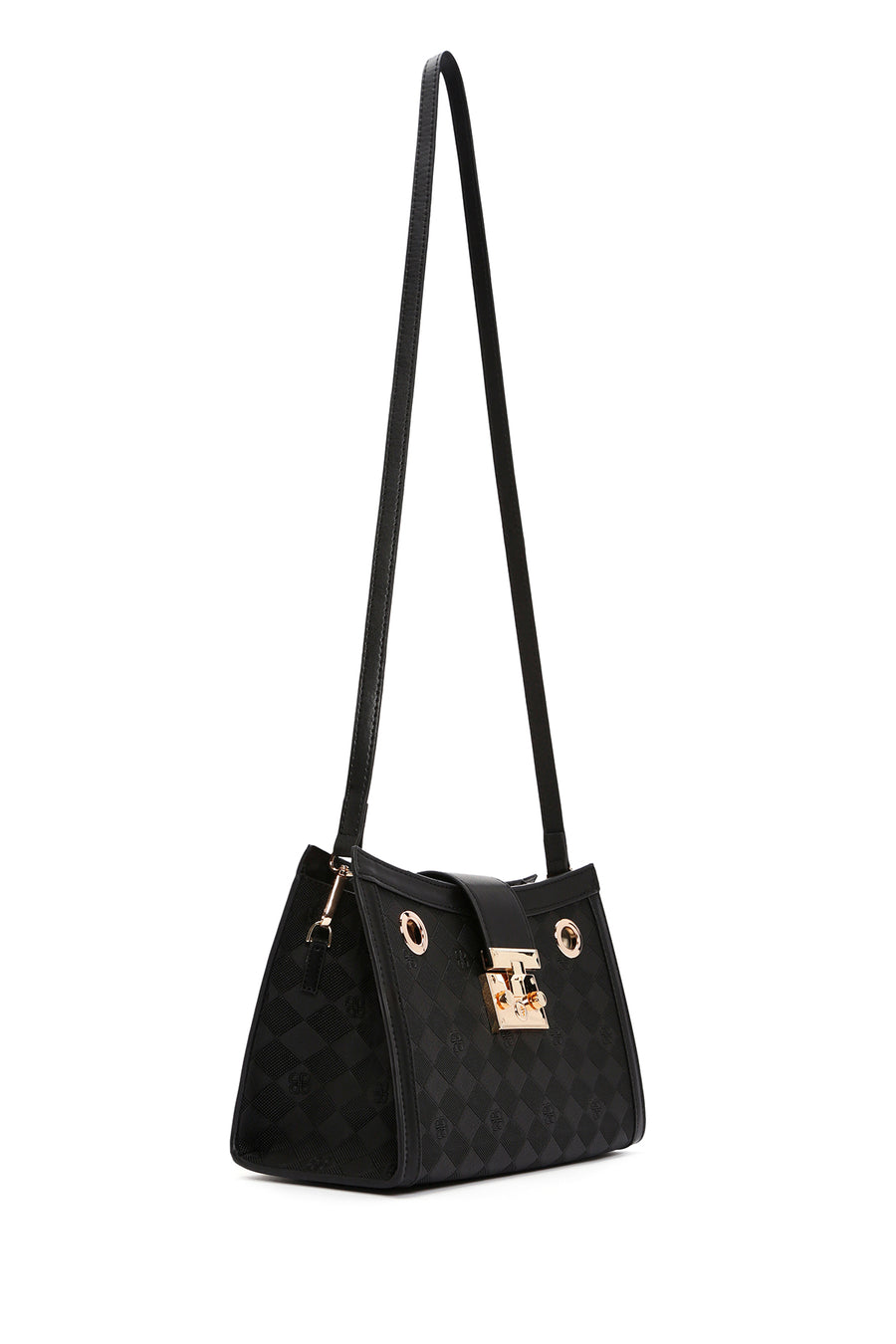 Women's Black Long Strap Shoulder Bag