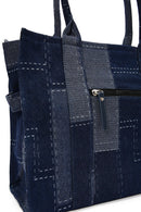 Women's Blue Fabric Shoulder Bag | Derimod