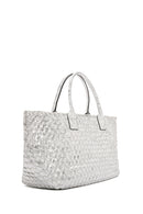Women's Silver Knit Shoulder Bag | Derimod