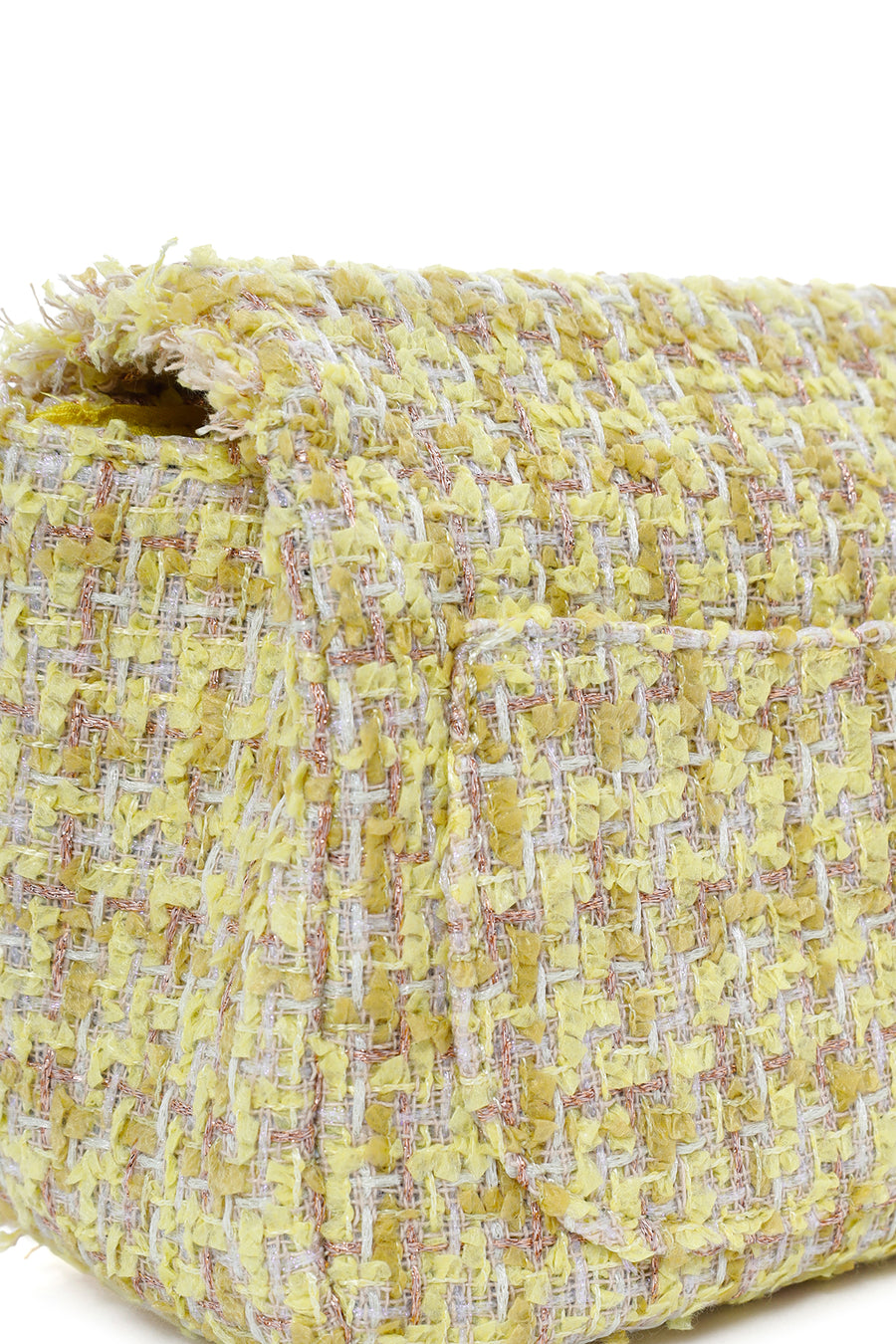 Women's Yellow Long Strap Shoulder Bag with Accessories