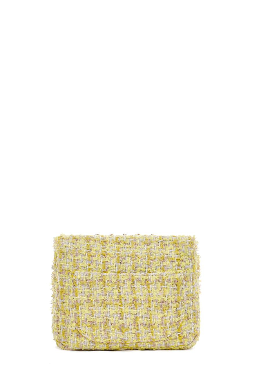 Women's Yellow Long Strap Shoulder Bag with Accessories