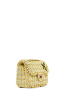 Women's Yellow Long Strap Shoulder Bag with Accessories | Derimod