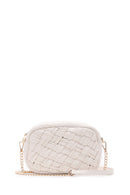 Women's Cream Long Chain Strap Knitted Crossbody Bag | Derimod