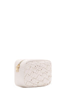 Women's Cream Long Chain Strap Knitted Crossbody Bag | Derimod