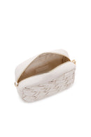 Women's Cream Long Chain Strap Knitted Crossbody Bag | Derimod