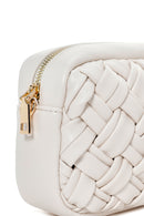 Women's Cream Long Chain Strap Knitted Crossbody Bag | Derimod