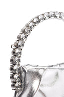 Women's Silver Long Strap Metallic Evening Crossbody Bag | Derimod