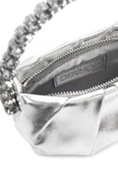 Women's Silver Long Strap Metallic Evening Crossbody Bag | Derimod
