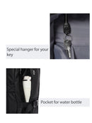 D-Pack Unisex Siyah Teknolojik Kumaş Sırt Çantası | Derimod