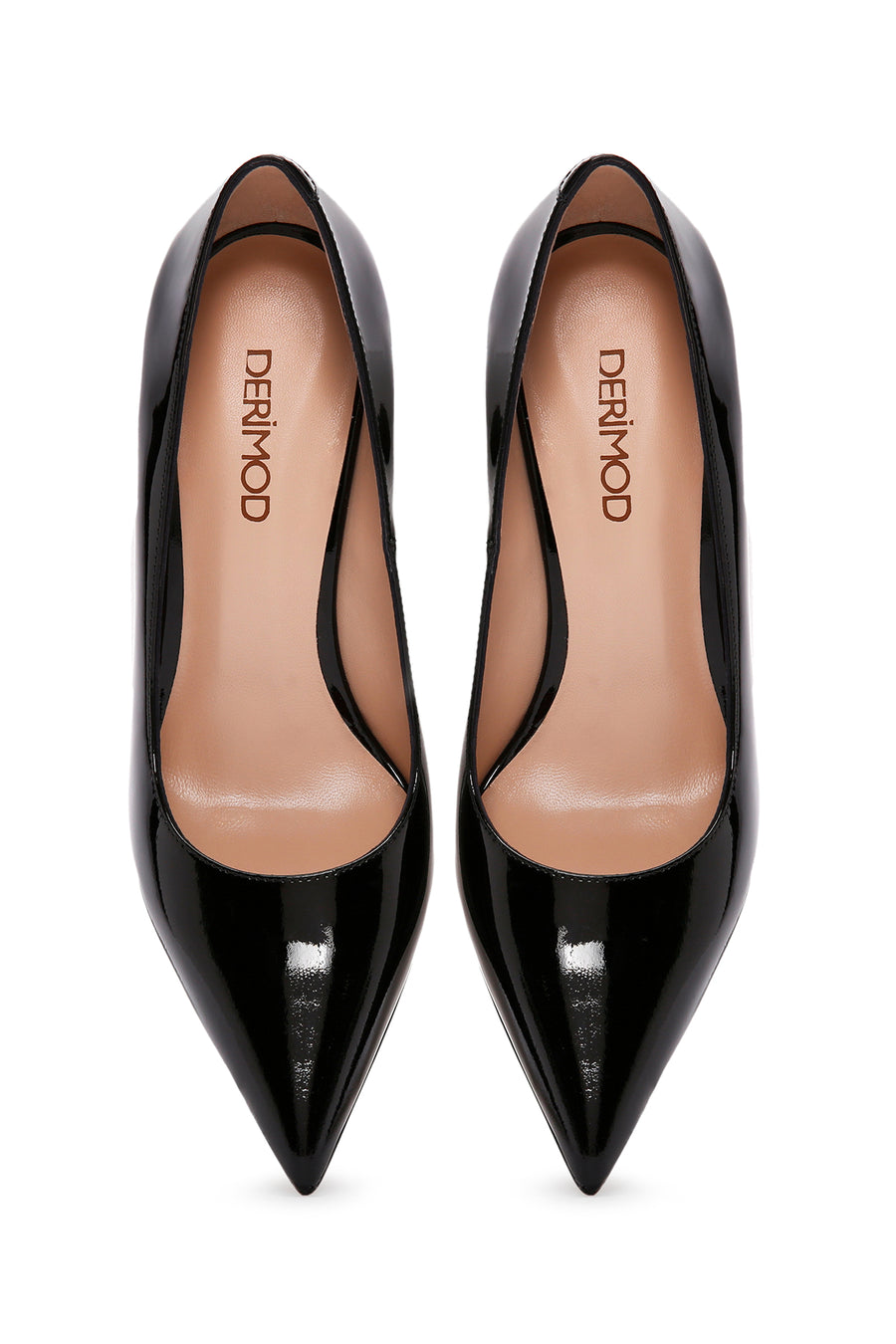 Kadın Siyah Topuklu Deri Stiletto