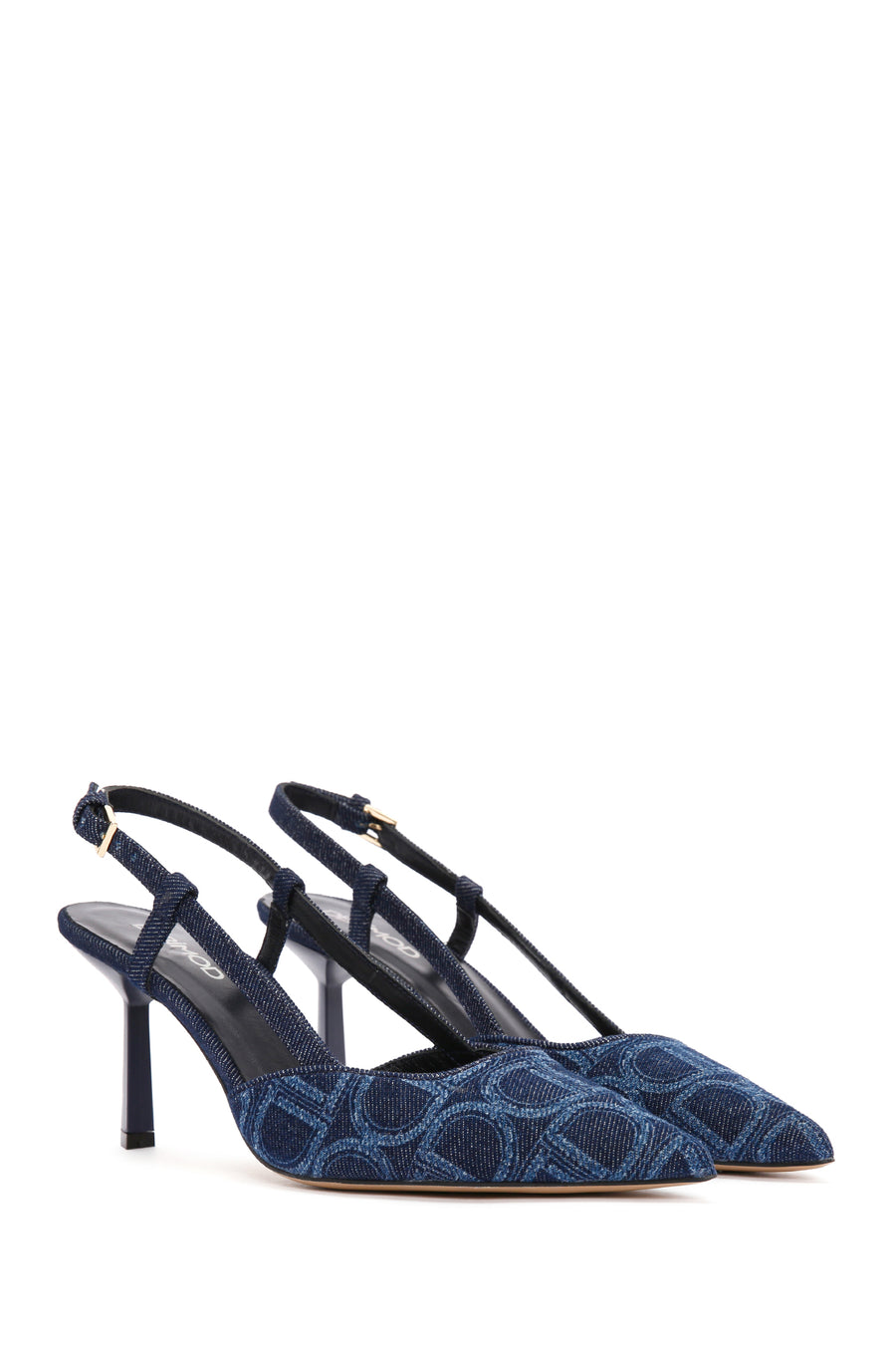 Kadın Mavi Bilekten Bantlı İnce Topuklu Stiletto