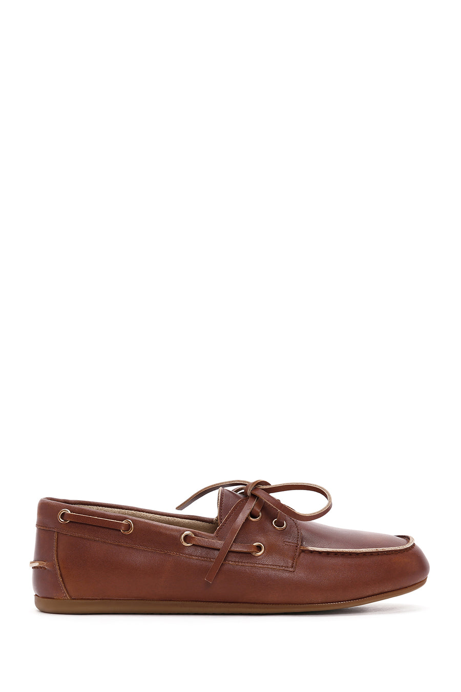 Kadın Taba Deri Maskülen Loafer 24SFD121518 | Derimod