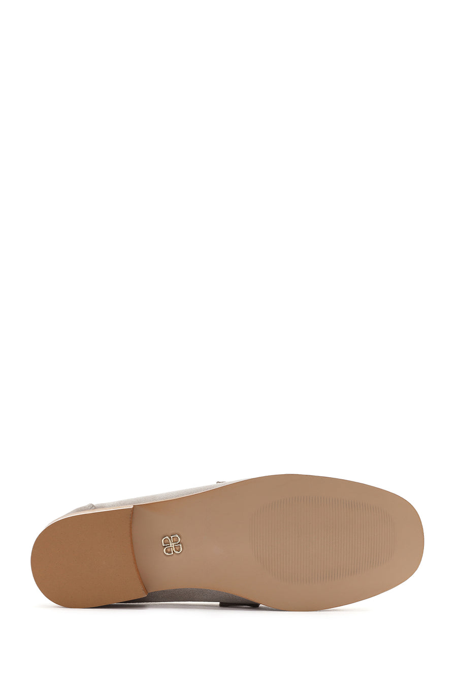Women's Beige Suede Leather Masculine Loafer